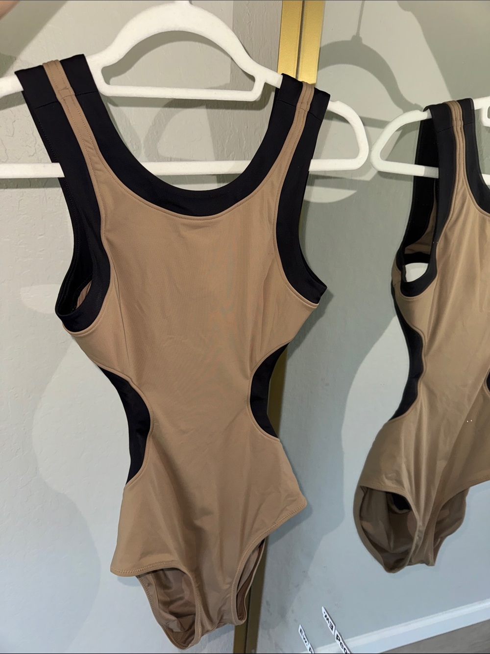 STAUD Dolce One Piece in Tan in Size S